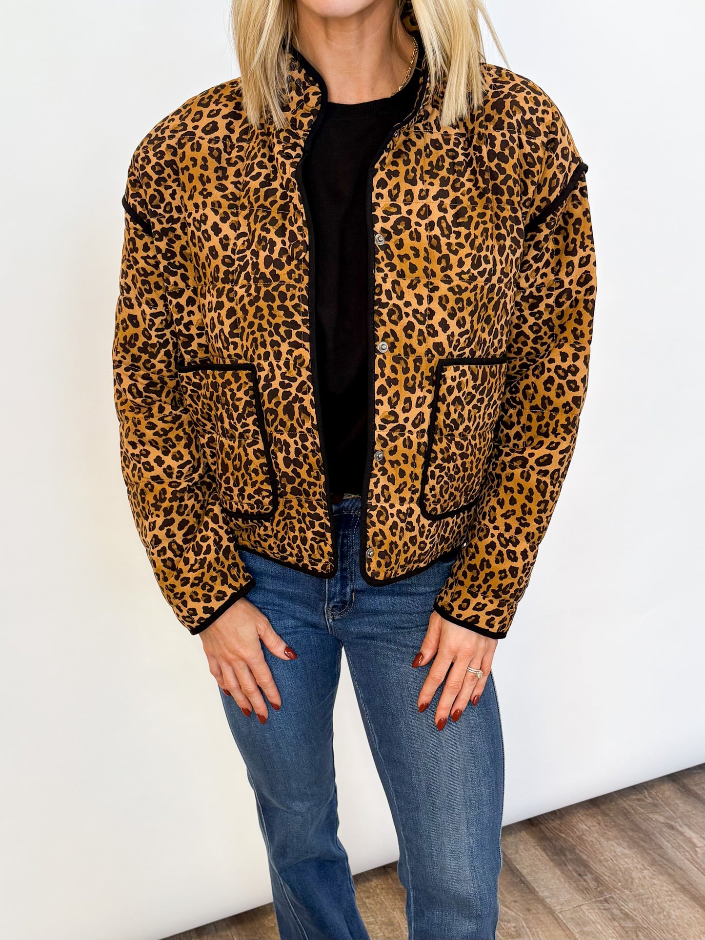 Wild Side Leopard Puffer Jacket