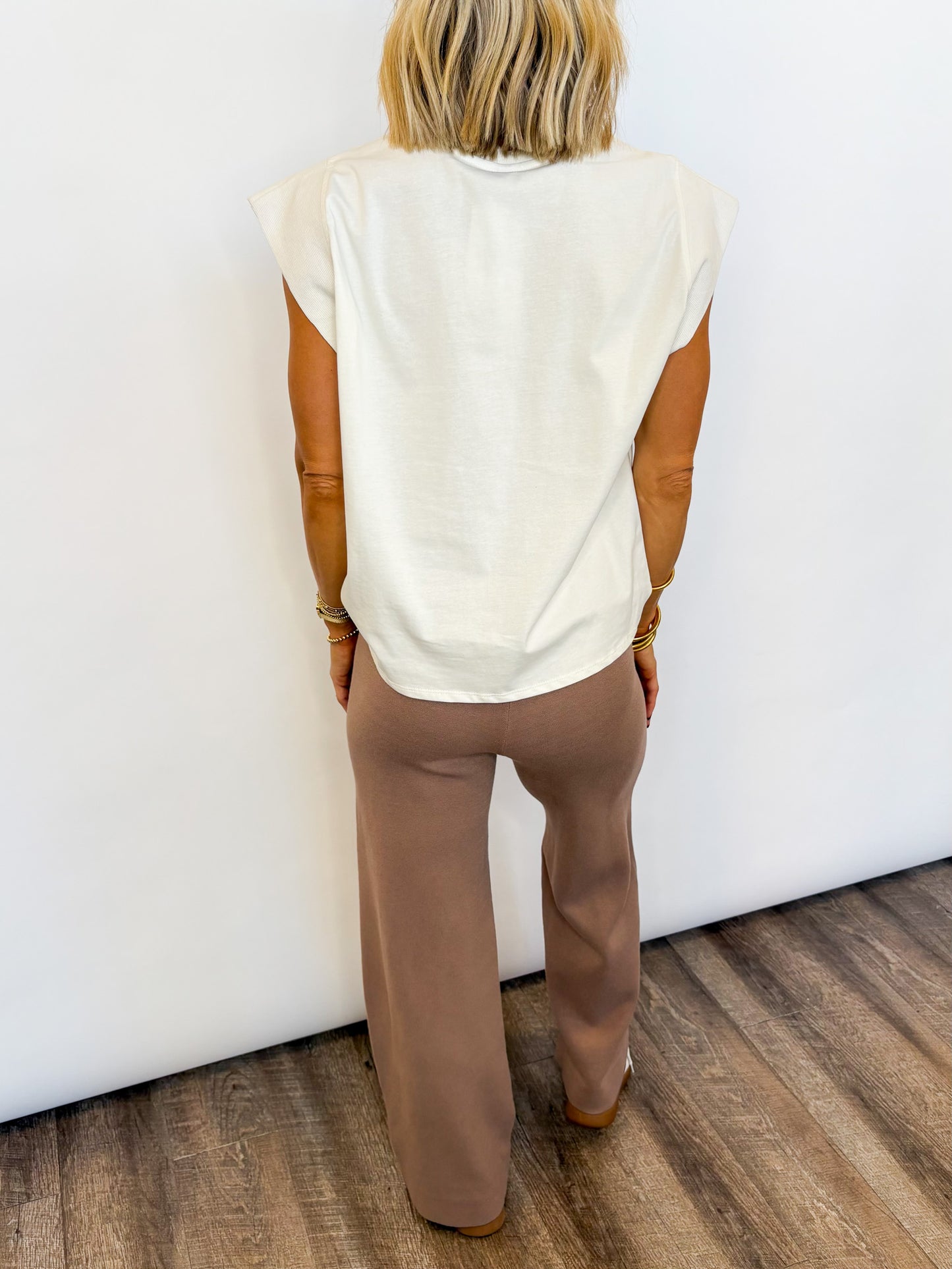 Cozy Luxe Taupe Sweater Pants