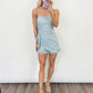 Seaside Bloom Strapless Romper