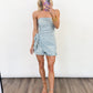Seaside Bloom Strapless Romper