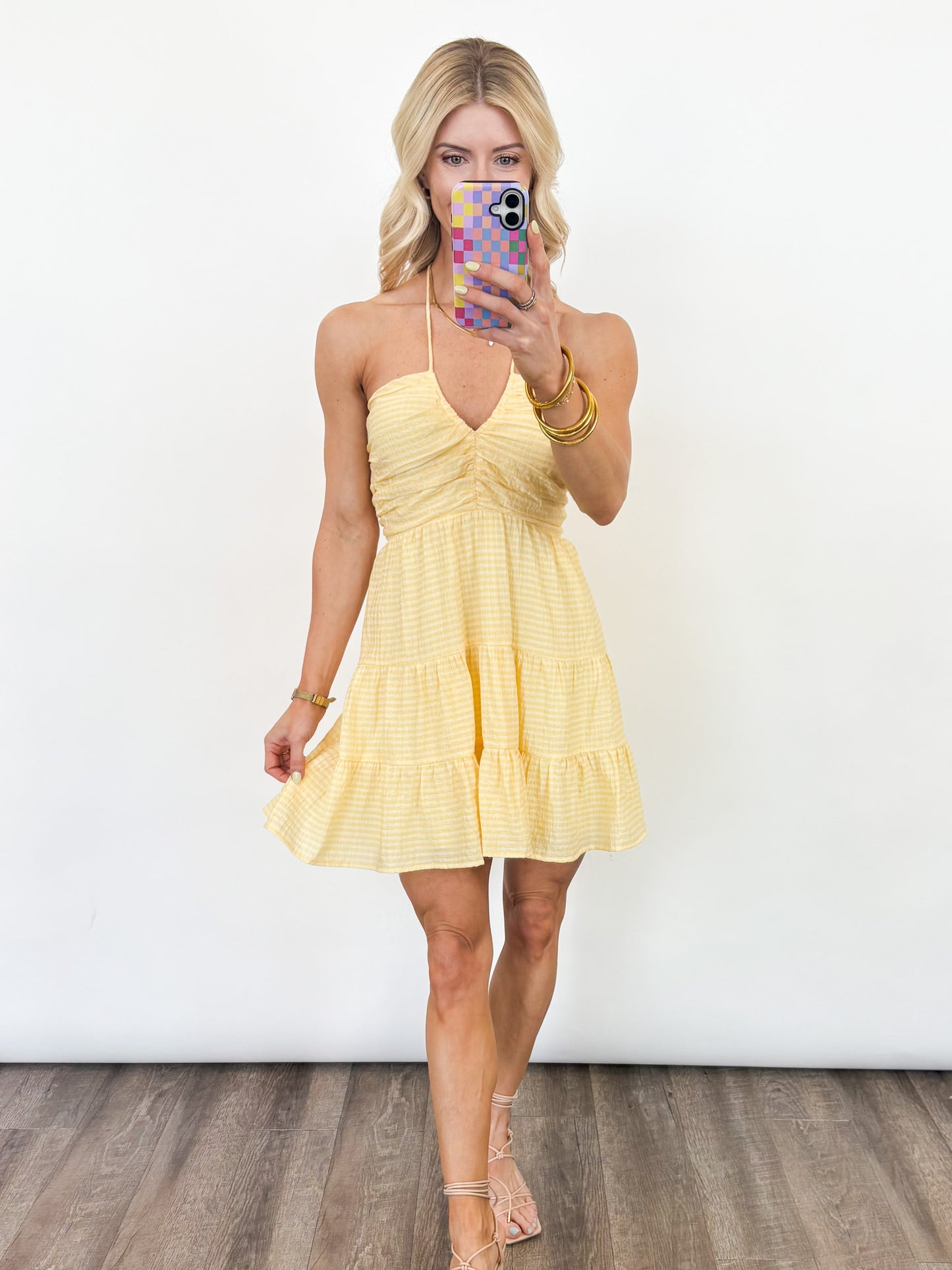 Spring Fling Gingham Dress - 2COLORS