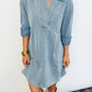 Easygoing Denim Dress - 2 COLORS