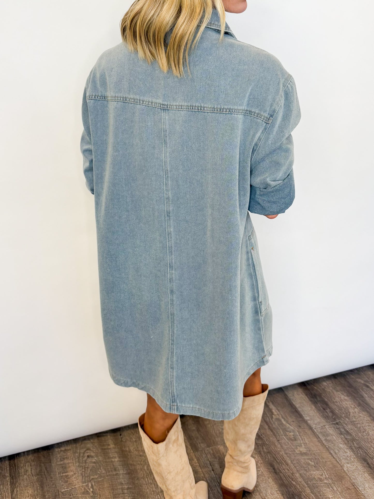 Easygoing Denim Dress - 2 COLORS
