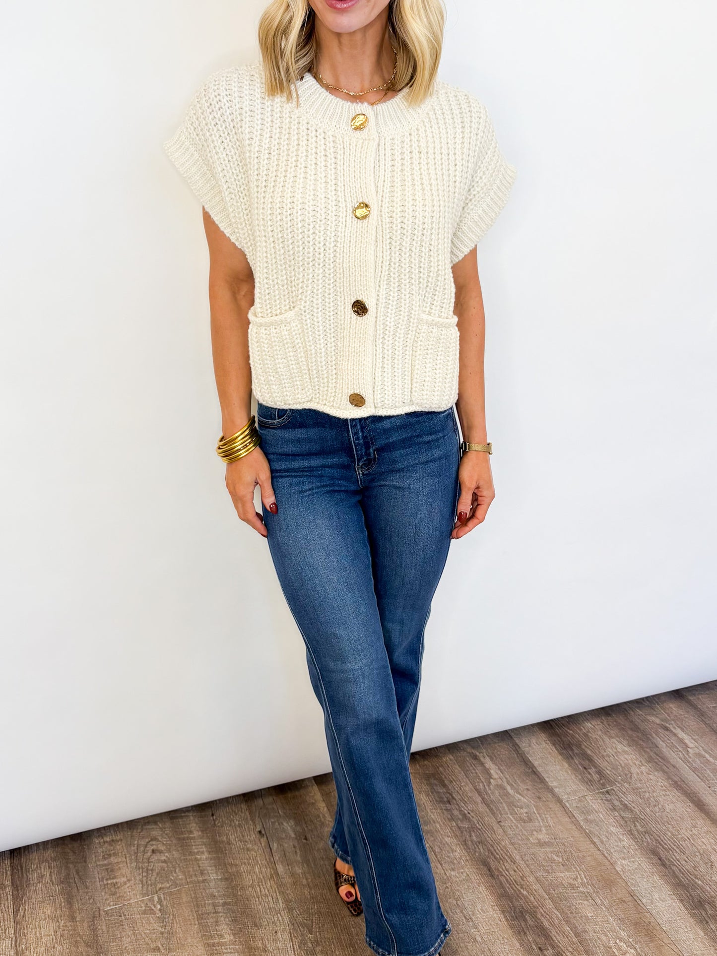 Cozy Charm Knit Sweater Vest