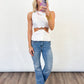 Sunlit Circle Linen Top - 2 COLORS