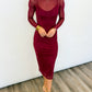 Shannon Dress - WINE