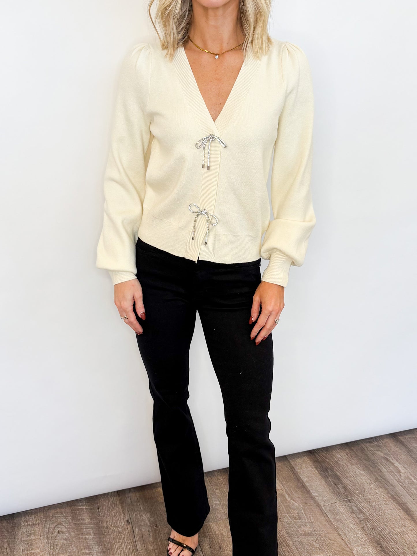 Frosted Ribbon Cardigan