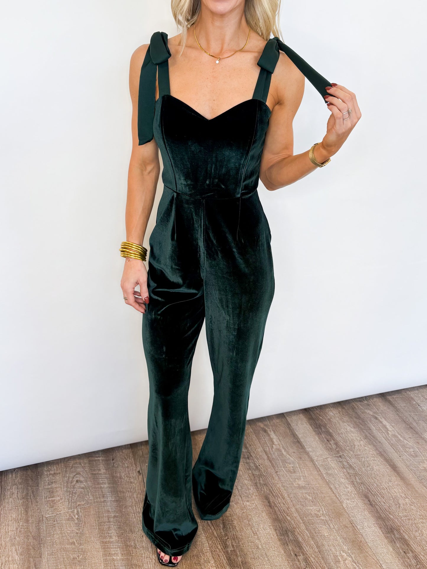 Holiday Elegance Velvet Jumpsuit