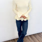 Ivory Belle Peplum Sweater