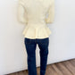 Ivory Belle Peplum Sweater