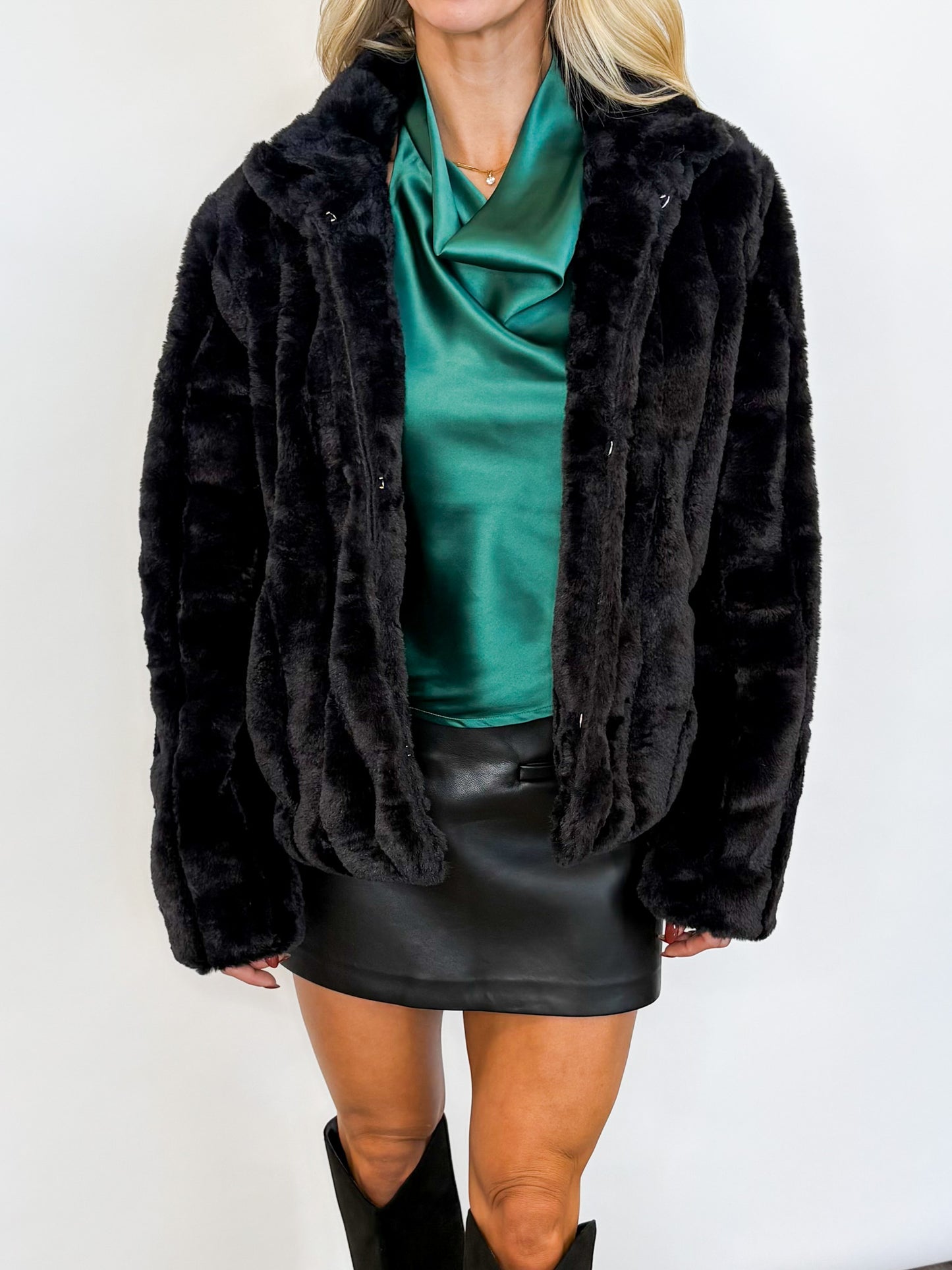 Cozy Luxe Faux Fur Jacket — 2 COLORS