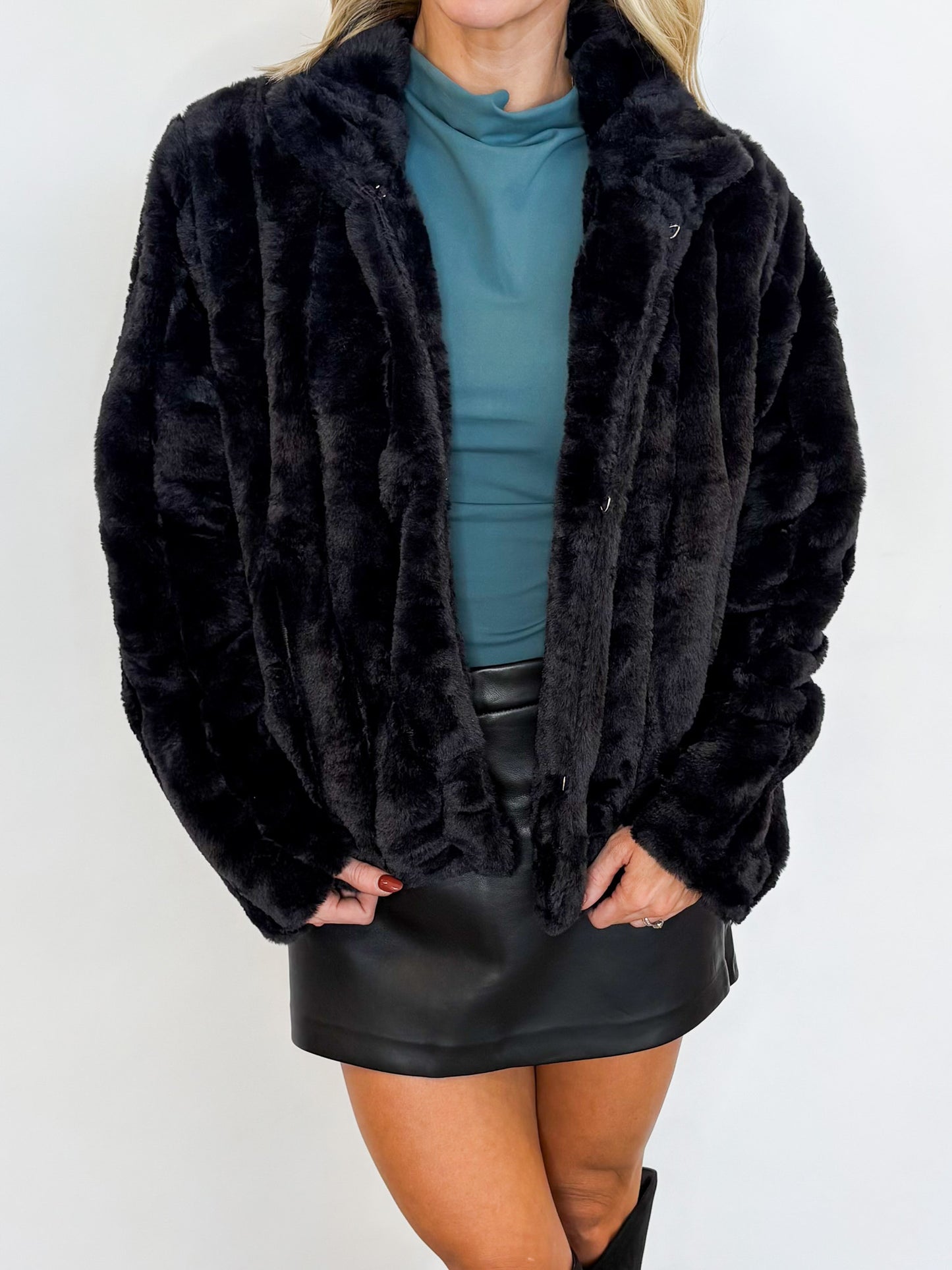 Cozy Luxe Faux Fur Jacket — 2 COLORS