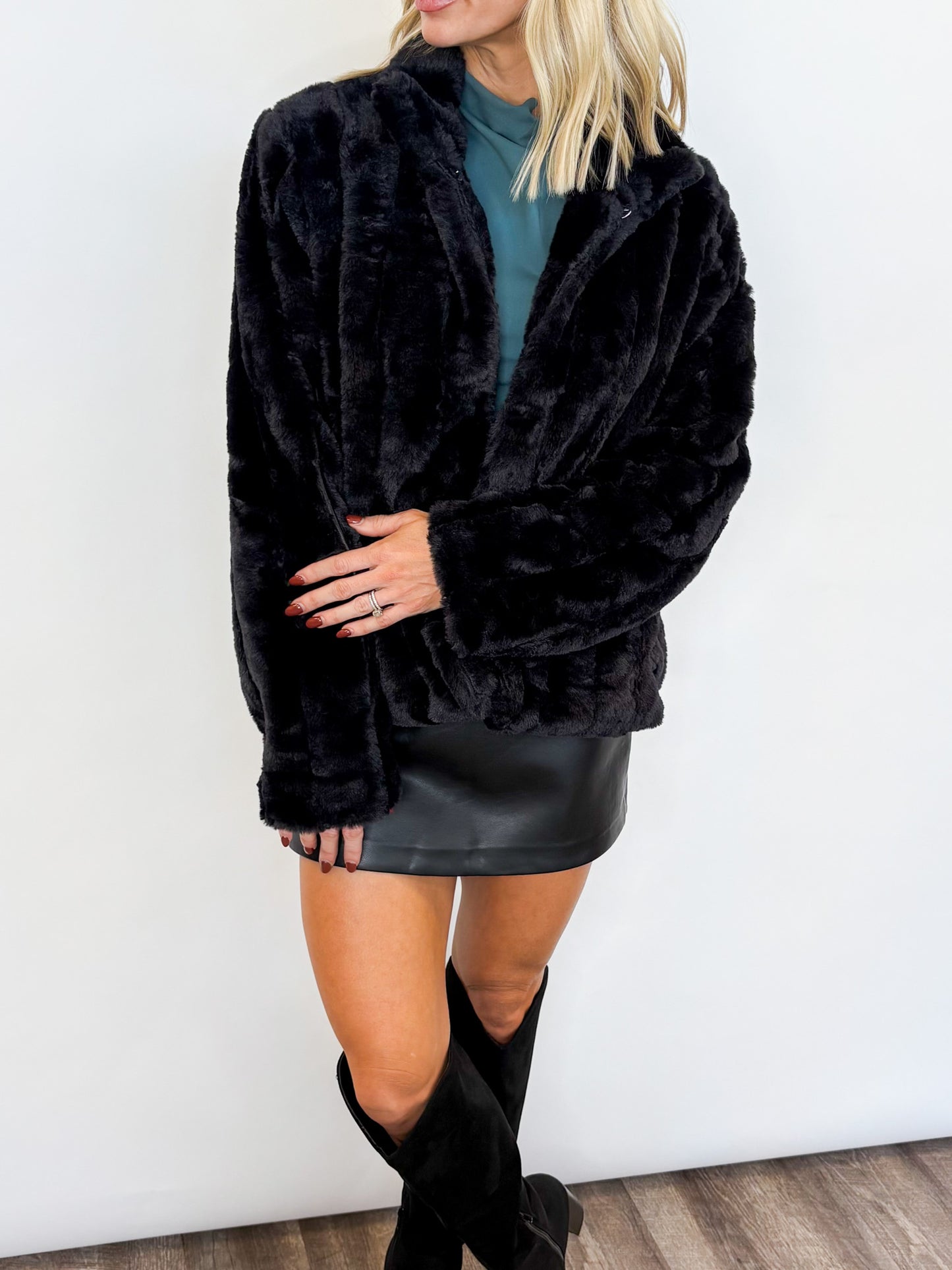 Cozy Luxe Faux Fur Jacket — 2 COLORS