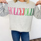 Holly Jolly Embroidered Sweatshirt