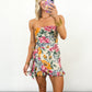 Garden Party Strapless Romper