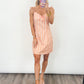 Peachy Stripes Mini Dress