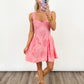 Coral Bloom Eyelet Dress