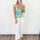 Laguna Bloom Ruched Top