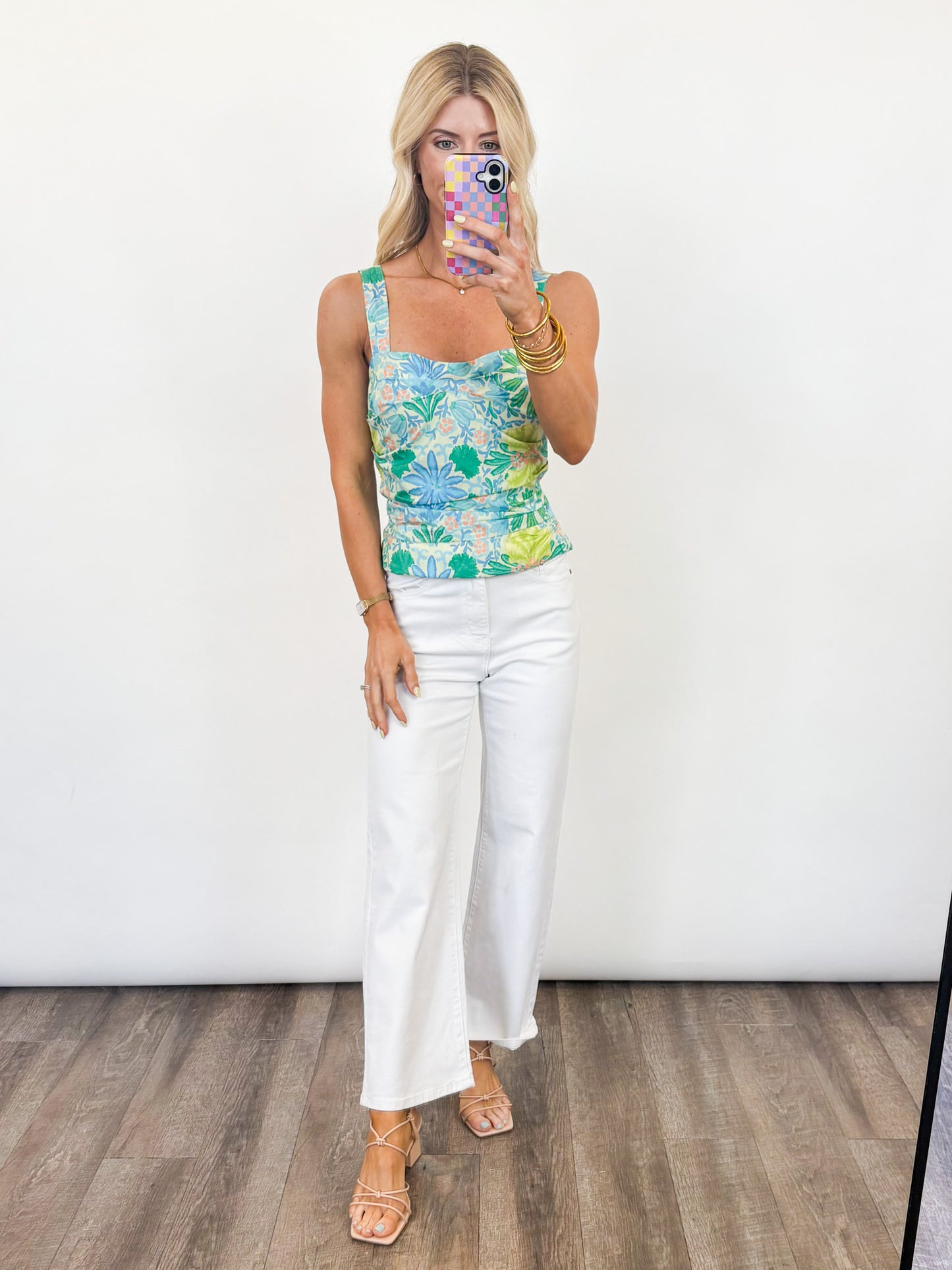 Laguna Bloom Ruched Top