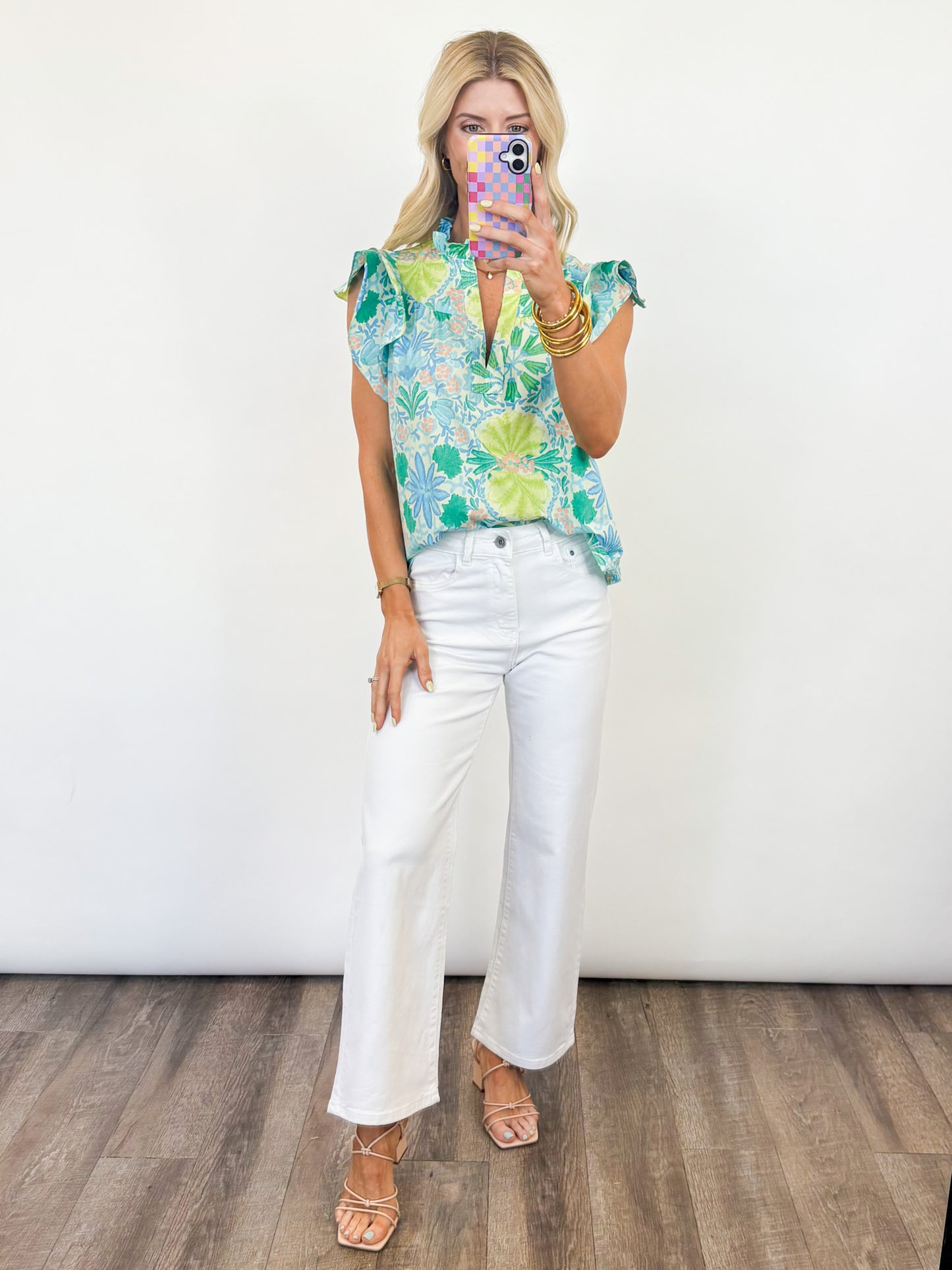 Laguna Bloom Flutter Top