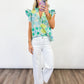 Laguna Bloom Flutter Top