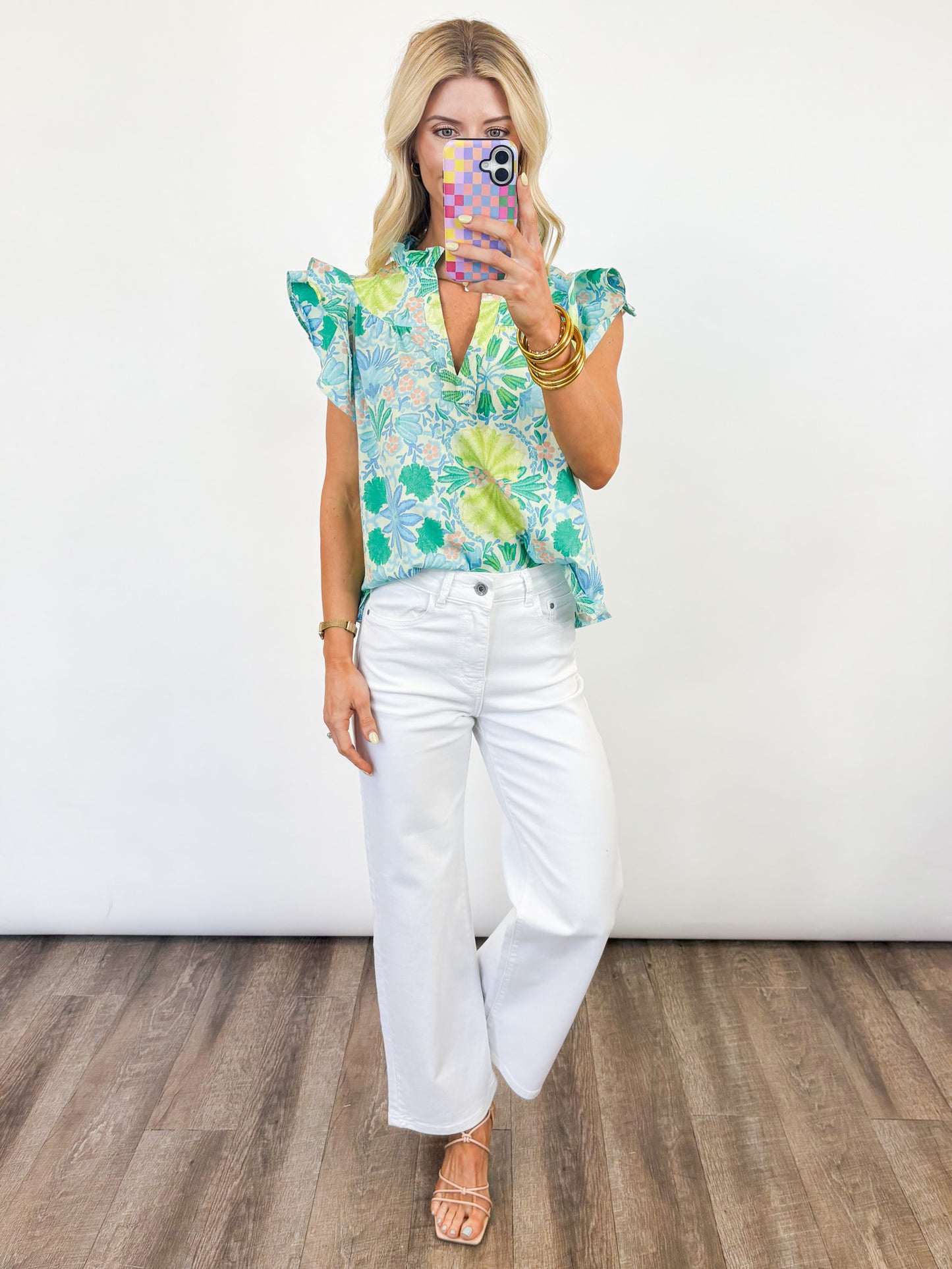 Laguna Bloom Flutter Top