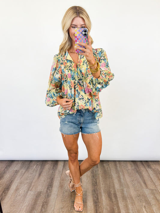 Wildflower Whisper Smocked Top