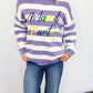 Mardi Party Stripe Sweater