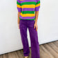 Mardi Gras SS Knit Sweater
