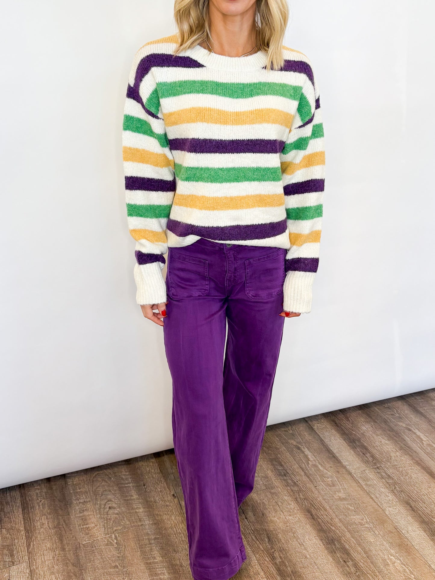 Tchoupitoulas Stripe Sweater - 2 COLORS