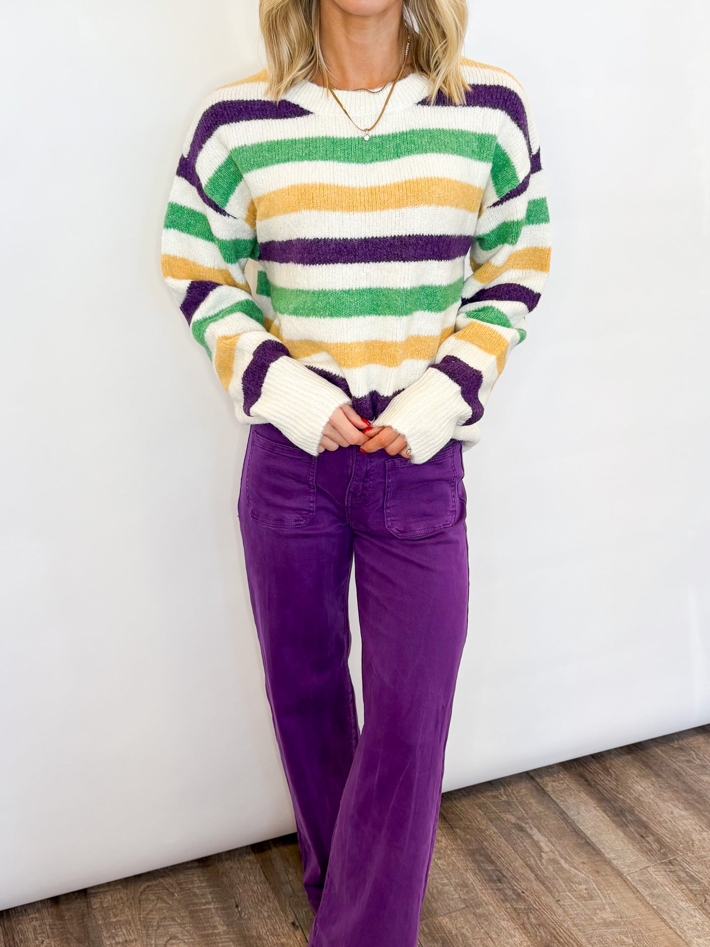 Tchoupitoulas Stripe Sweater - 2 COLORS