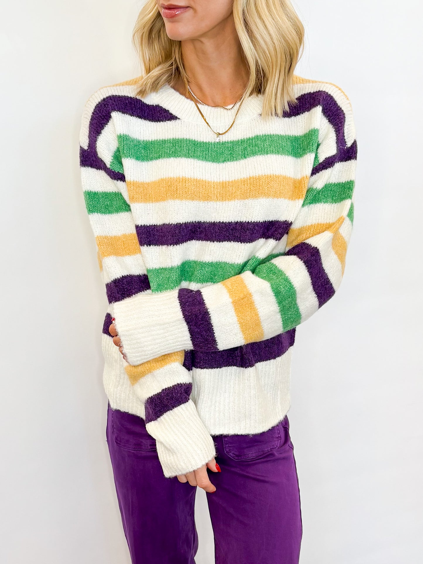Tchoupitoulas Stripe Sweater - 2 COLORS