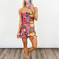 Tropic Bloom Strapless Romper