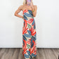 Tropical Escape Strapless Maxi Dress