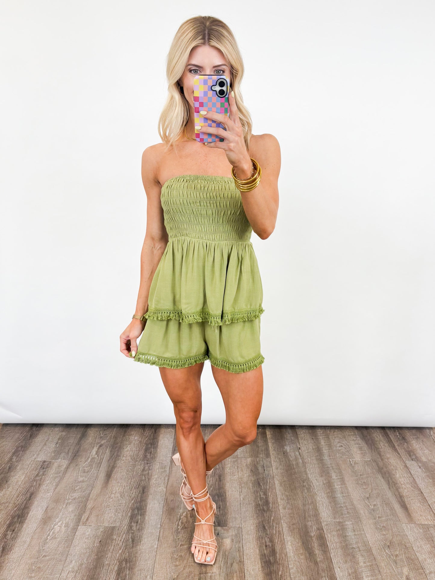 Palm Grove Smocked Set