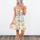 Painted Garden Cutout Dress