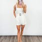 Coastal Polished Belted Romper