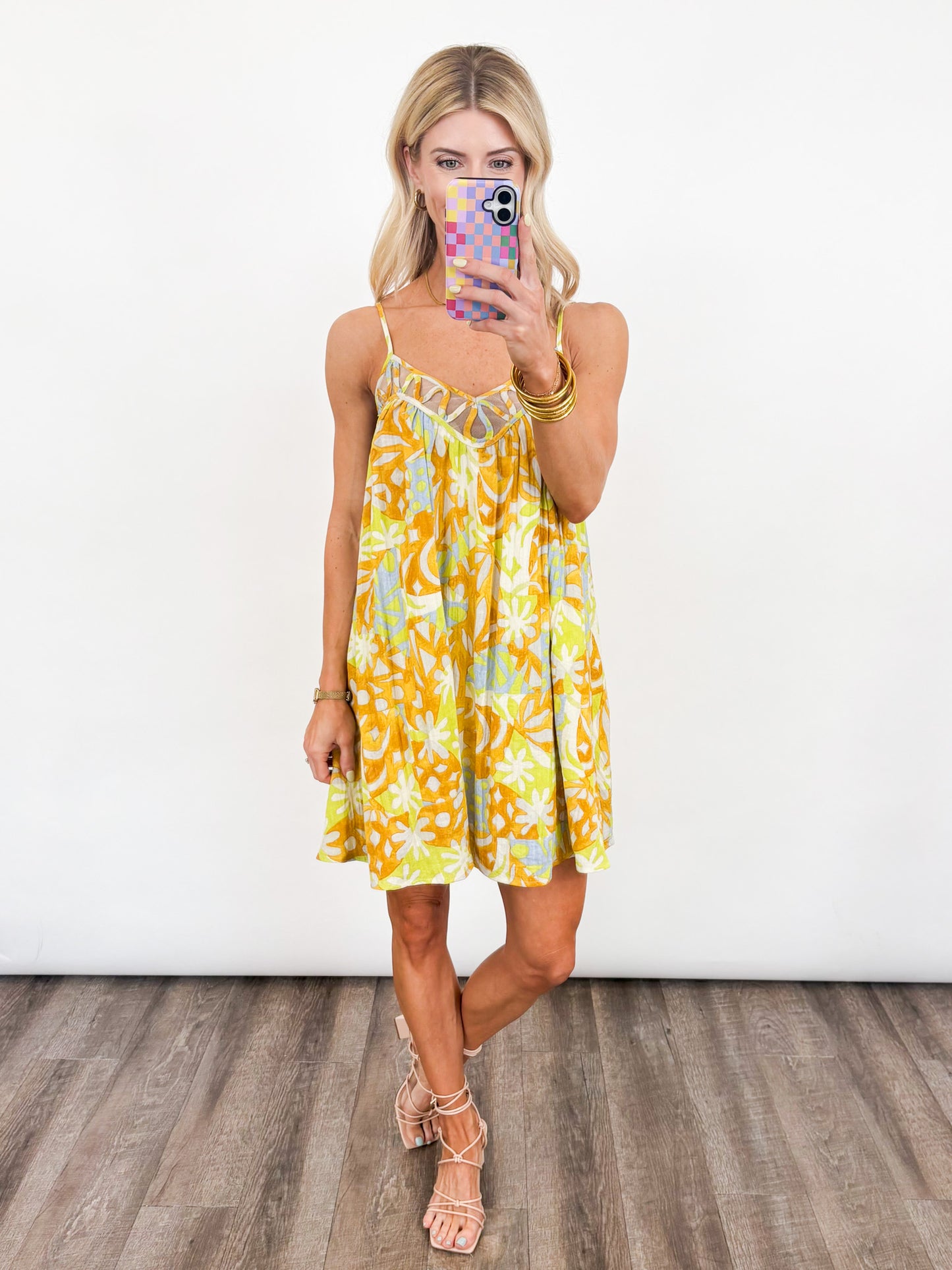 Sunburst Breeze Cutout Dress