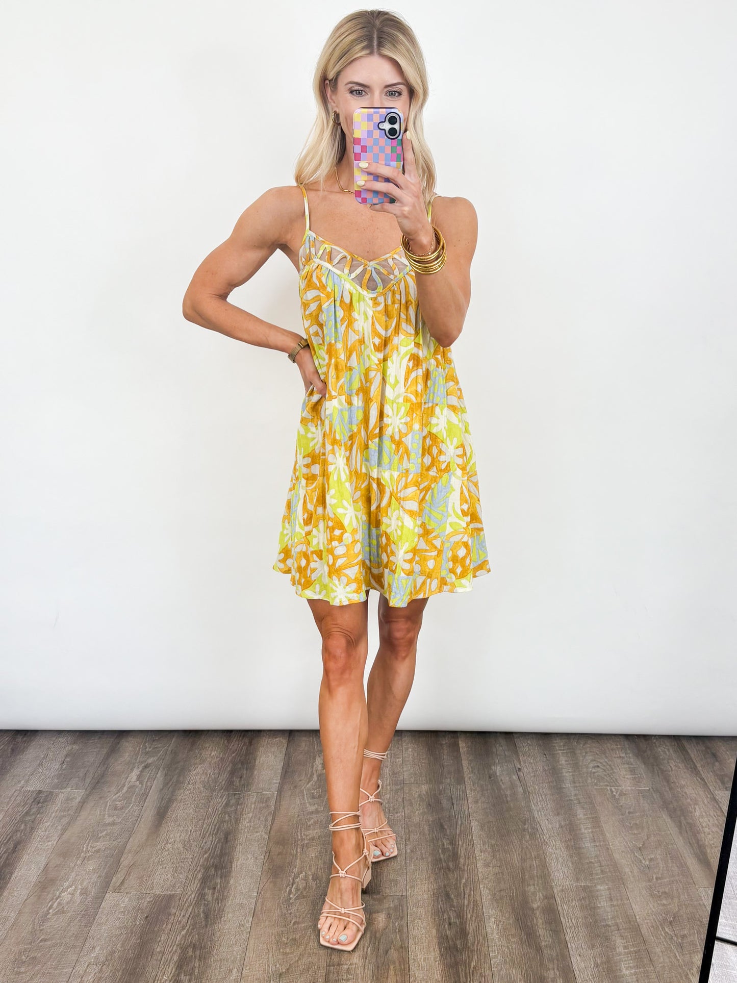 Sunburst Breeze Cutout Dress