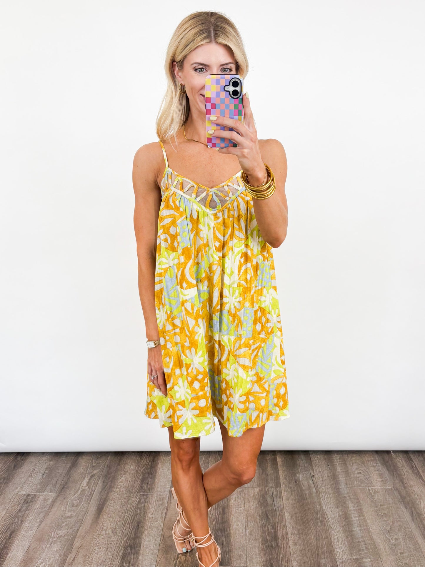Sunburst Breeze Cutout Dress