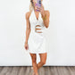 Coastal Luxe Buckle Mini Dress