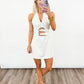 Coastal Luxe Buckle Mini Dress