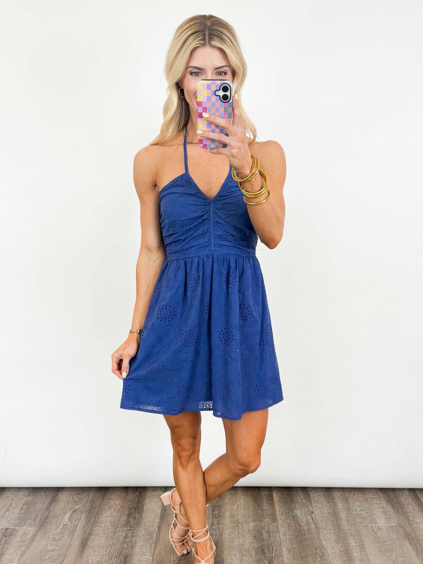 Bluebell Breeze Eyelet Dress