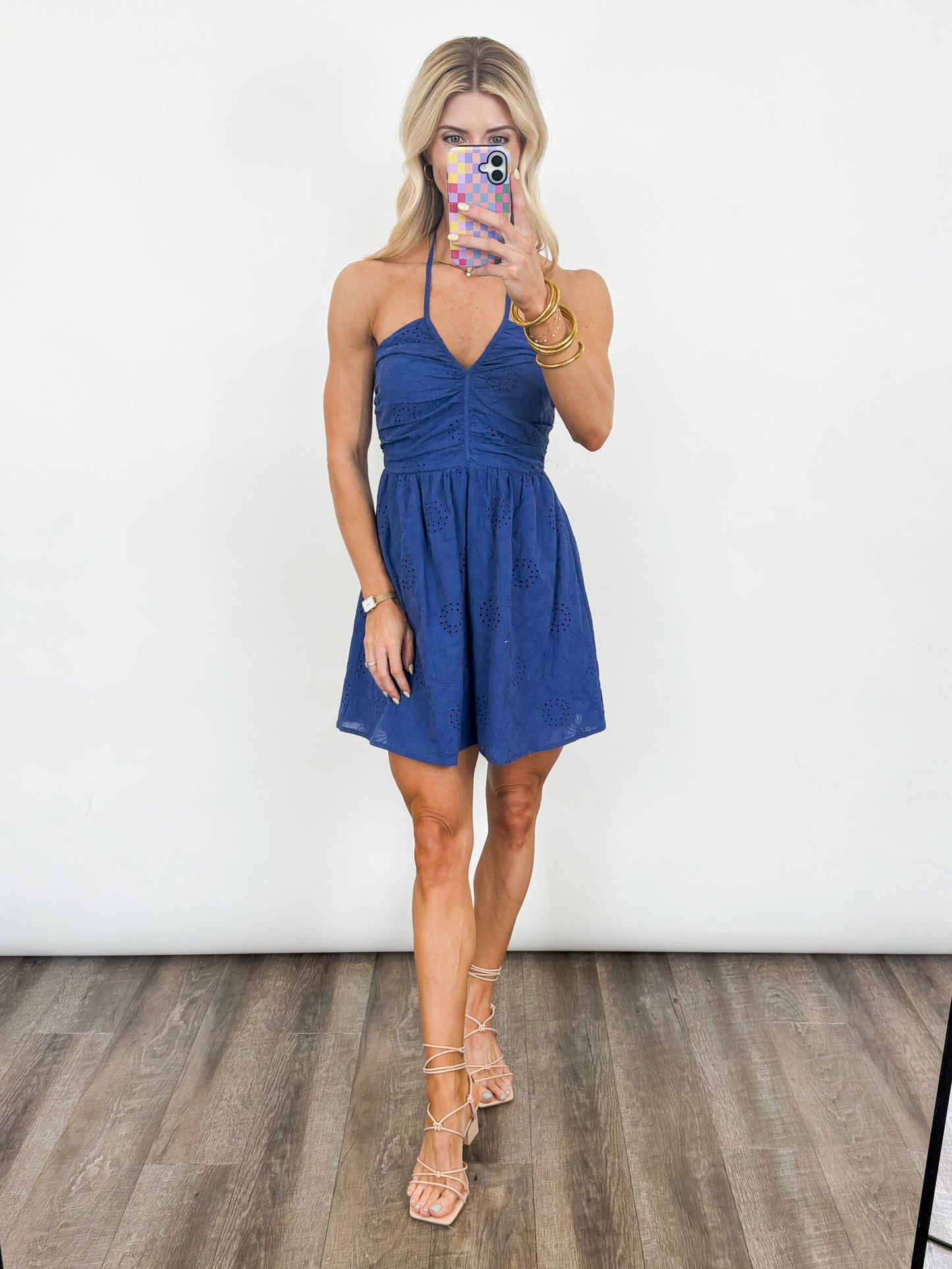 Bluebell Breeze Eyelet Dress