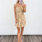 Golden Dunes Beaded Smocked Dress