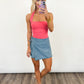Coastal Wrap Denim Skort
