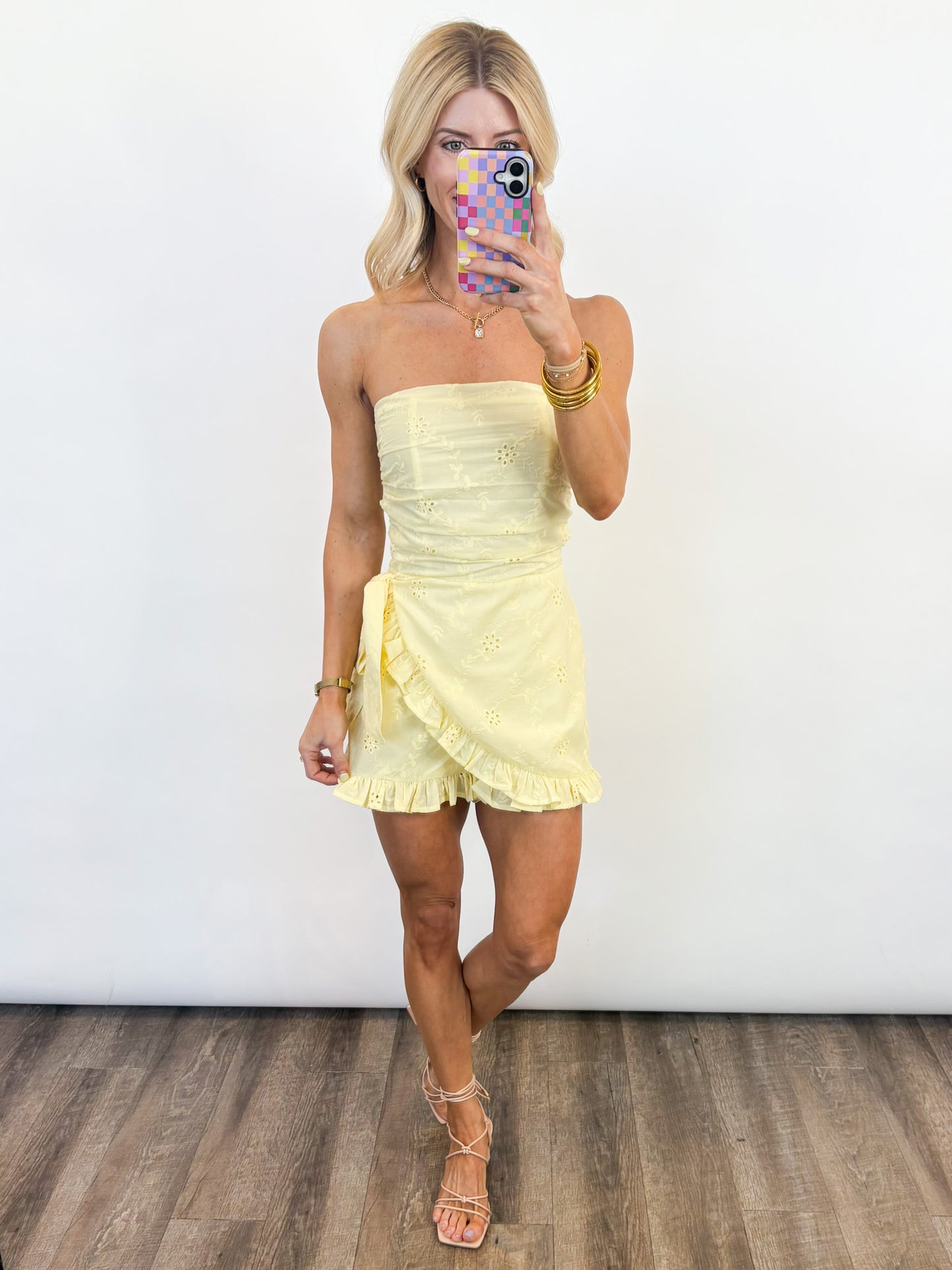 Lemon Sorbet Ruffle Romper