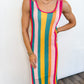 Sunset Stripe Crochet Midi Dress