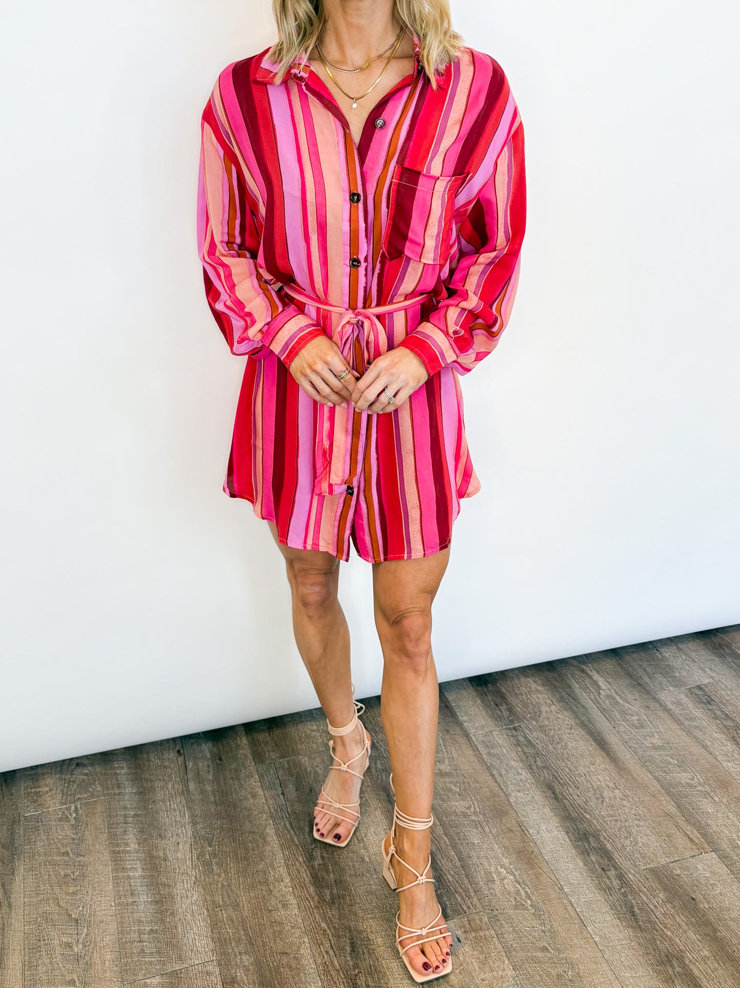 Pink Paloma Stripe Dress