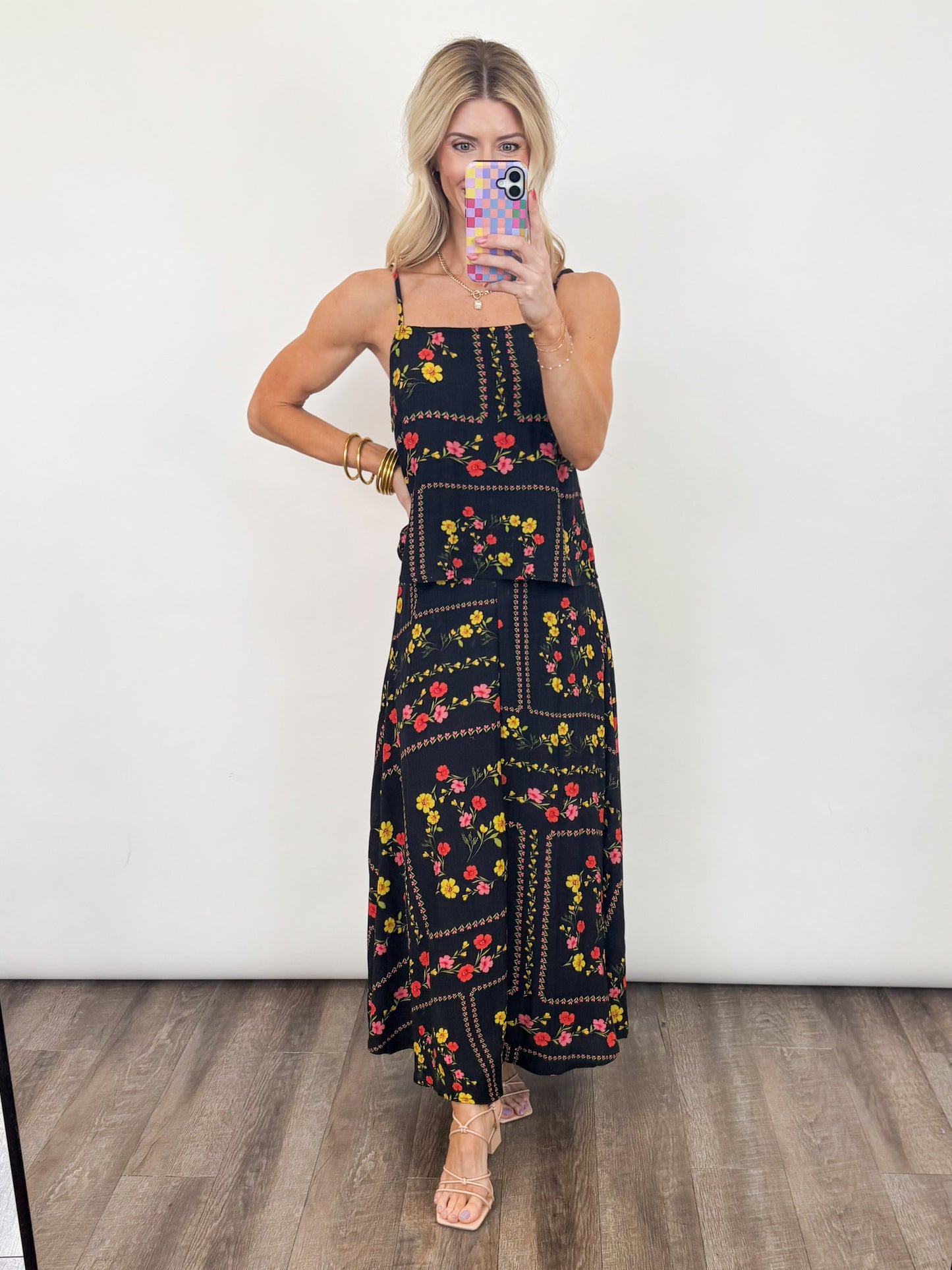 Midnight Garden Maxi Set